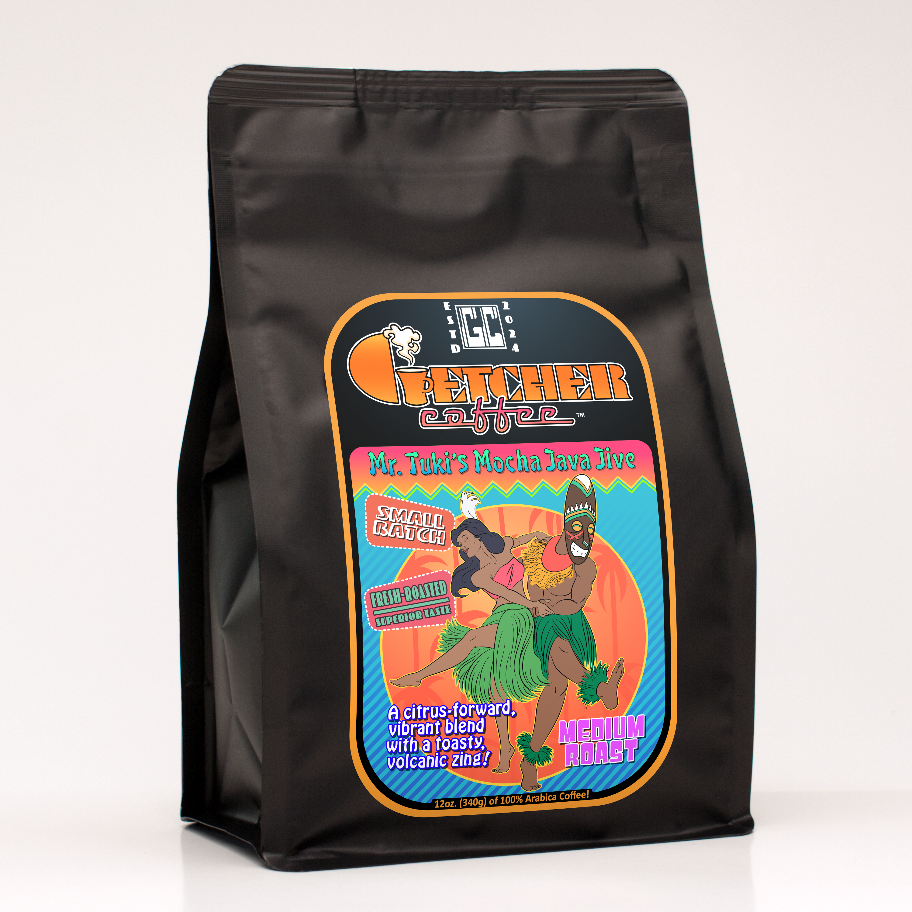 Mr. Tuki's Mocha Java Jive (Medium Roast) – Getcher Coffee Mr. Tuki's Mocha Java Jive (Medium Roast) – Getcher Coffee